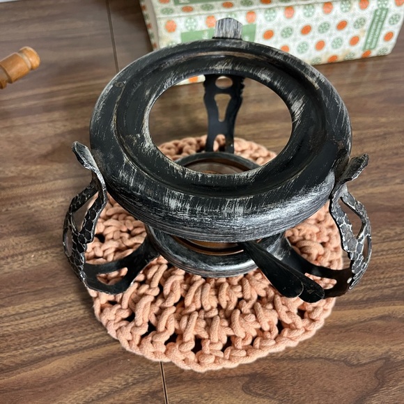 Vintage 70s Fondue Set - Copper & Cast Iron - Picture 9 of 13